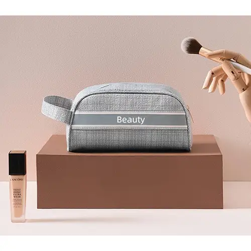 BEARKY New Style Hanging Cosmetic Bag Small Fragrance Hand Travel Ladies Portable Vanity Pouch Makeup Bag Storage